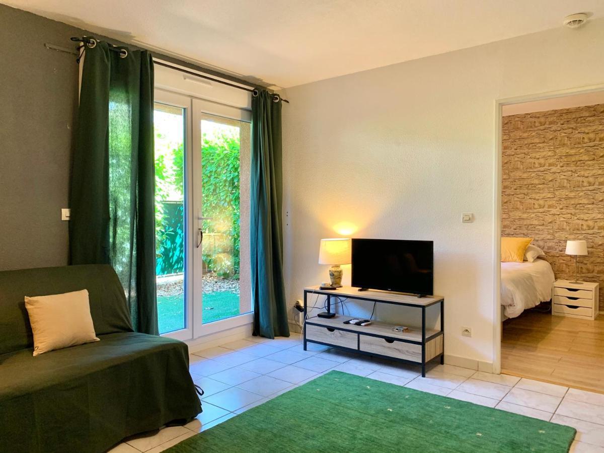 Blagnac : Appartement T2 Avec Jardin, Parking Et Climatisation Eksteriør bilde